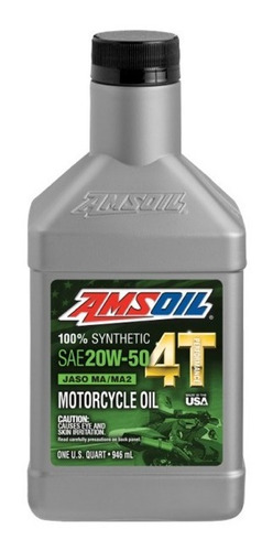 Aceite Sintetico Amsoil Motor 4 Tiempos 20w50 Stroke Mc5qt