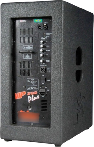Caixa Leacs Vip 800 Plus Ativa 500wrms 15pol Igreja Show Bar Cor Preto 110v/220v