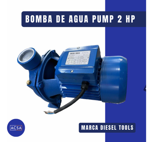 Bomba De Agua Water Pump 2 Hp , Marca Diesel Tools