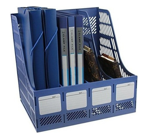 Clobeau Heavy Duty Cuatro Secciones De Archivo Rack Paper