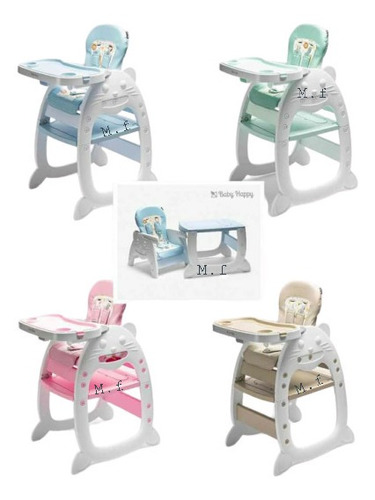 Silla De Comer Babyhappy Convertible A Mesa  Silla Y Reclina