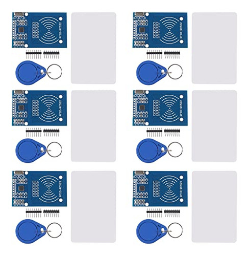 Módulo De Sensor De Tarjeta Ic Alinan Mfrc522 Rf Ic Kit De 6