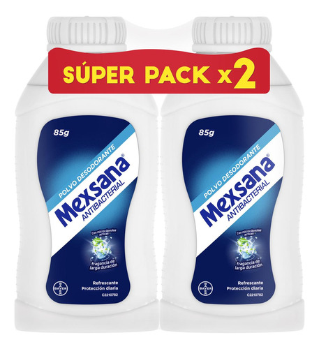 Mexsana Talco 85g X 2und Superpack