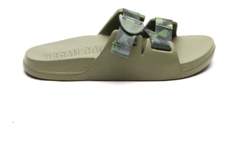 Sandalias Urban Cow Amy Slide Chanclas Acuarela Verde