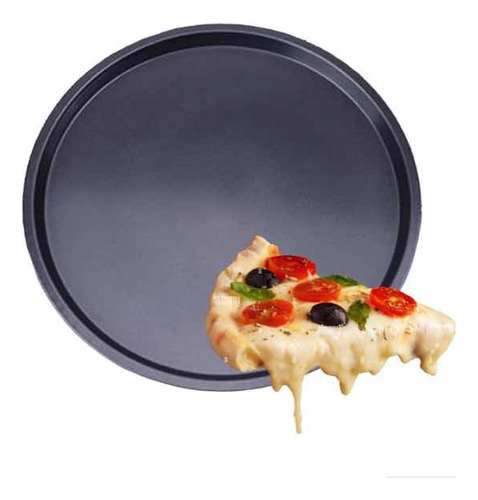 Pizzera Asadera Teflonada Antiadherente 36cm