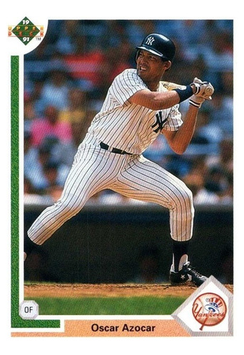 Mlb Oscar Azocar / Yankees De Nueva York - Upper Deck 1991