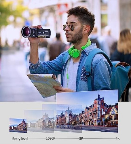 Ordro Ac3 Videocámara 4k Para Vlogging, Grabadora Wifi Fhd 1