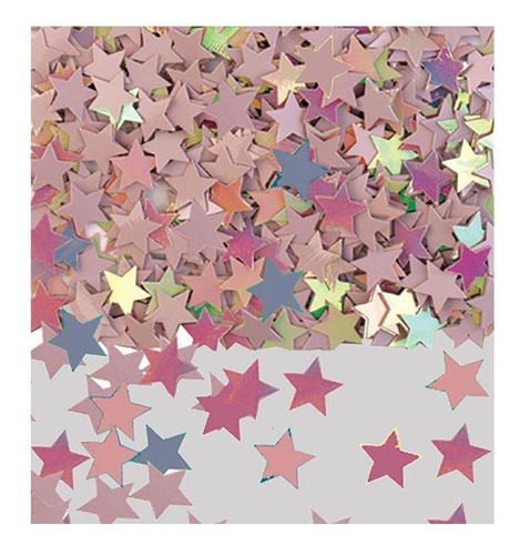Confetti Metalizado Estrellas Dobles
