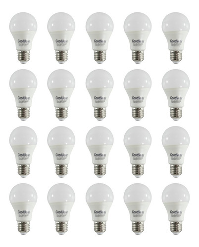 20 Cajas De Lámparas Led  E27 Luz Dia 7w 220v Equiv A 65w