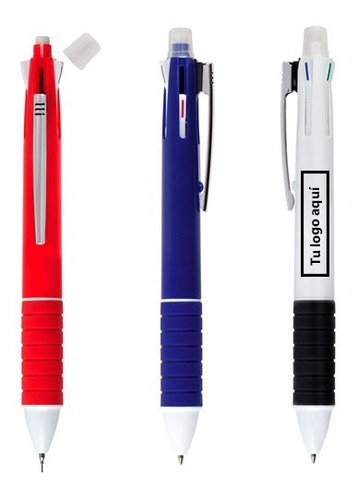 Imagen 2 de 3 de Bolígrafo 5 En 1: Lapicero, Tinta Roja, Negra, Azul Y Verde