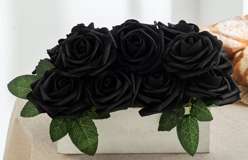 Hi Rosas Artificiales De Espuma, 25 Unidades, Con Aspecto
