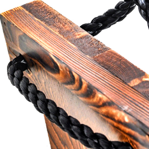 Asiento De Columpio De Madera Con Cuerda Colgante, Asiento