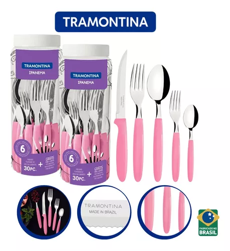 Garfo de Mesa Tramontina Ipanema Preto em Aço Inox