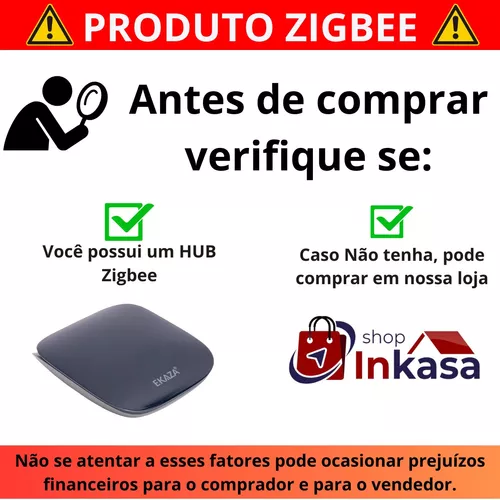 Interruptor Zigbee Inteligente 1 Botão Smart Touch Alexa - SmartOn