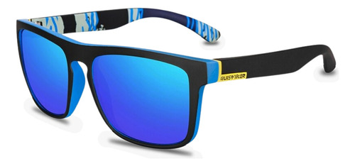 Óculos De Sol Esportivo Quisviker Surf Polarizado Uv400 Cor Azul Cor da lente Azul
