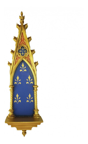 Imagem 1 de 6 de Peanha Oratório Gótico 45cm Azul