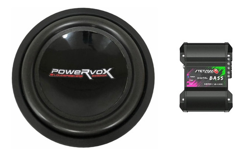 Subwoofer Power Vox 400w Rms + Modulo Stetsom Db500.1 4 Ohms