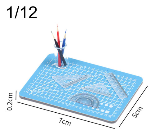 Juego De Mini Reglas En Miniatura 1:12, Reglas De