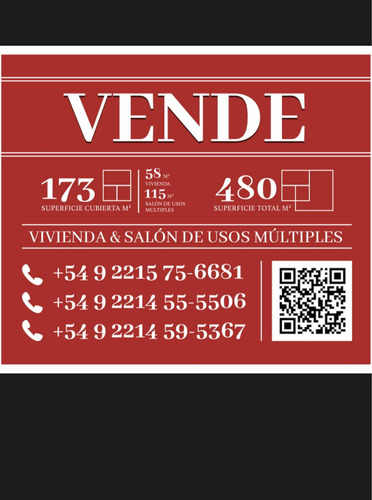 Casa Salón Depósito Terreno Galpón La Plata Los Hornos