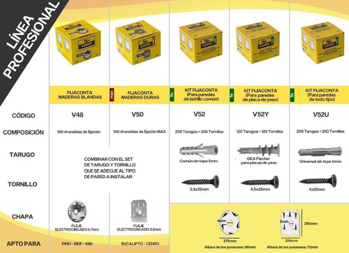 Fijaconta Max Zocalos Y Molduras X 20 Conjuntos / Redmegamat