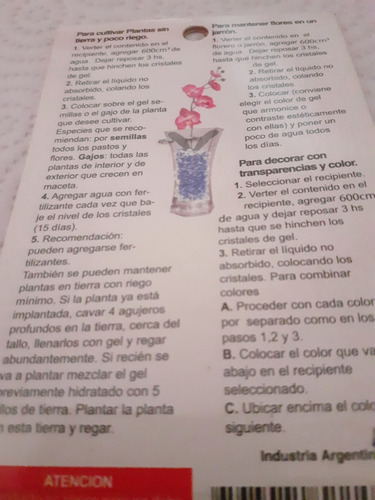 Imagen 3 de 3 de Perlas Hidrogel Plantas Y Decoración Mahalpiedras