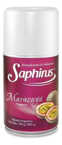 Aerosol Aromatizador Saphirus Repuesto Fragancia Maracuyá X5