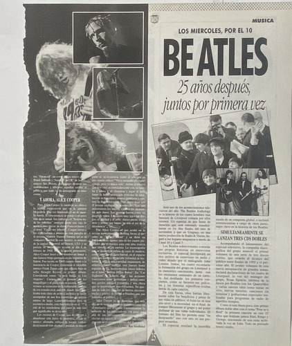 The Beatles 25 Años, Clipping Revista Rock, R28cr06
