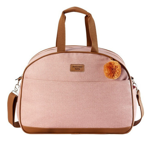 Bolsa Média Maternidade Belle Batistela Cor Rosé