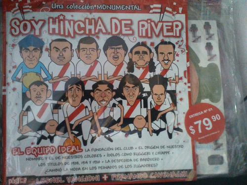 Colección Soy Hincha De River 1 , 2 , 3 ,6