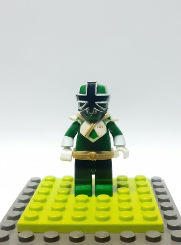 Mega Bloks Minifigura Power Ranger Verde S Samurai 