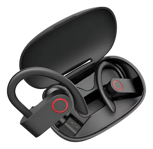 Auriculares Deportivos Inalambricos Bluetooth Rapida Recarga Color Negro