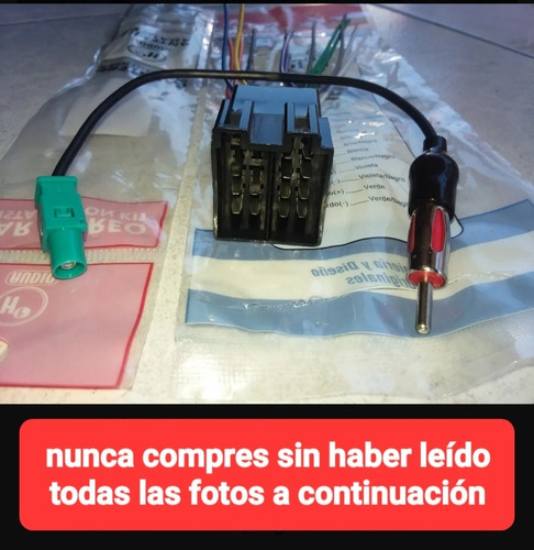 Arnes Y Adaptador  Antena Estereo Jetta Clasico 2011 2015