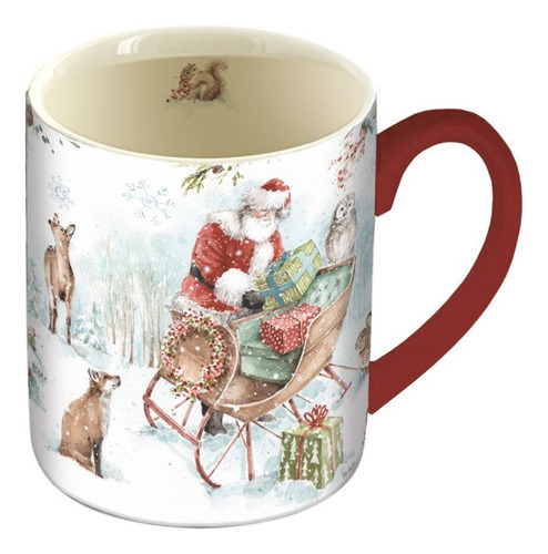 Taza Café Cerámica 14oz Con Caja Navidad Magical Holiday