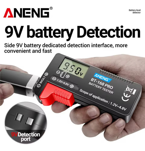 Probador De Baterías De Litio Digital Lcd Aneng Bt-168 Pro