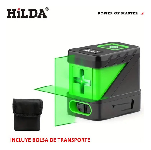 Nivel Láser Verde Autonivelable Hilda Líneas En Cruz Wls176