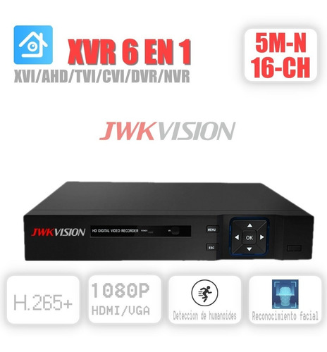 Xvr 16 Ch 6 En 1 Penta-hibrido 5m-n/1080p Jwkvision