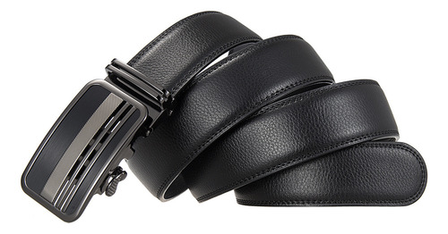 Cinturón Con Hebilla Automática Para Hombre Cinturón De Piel