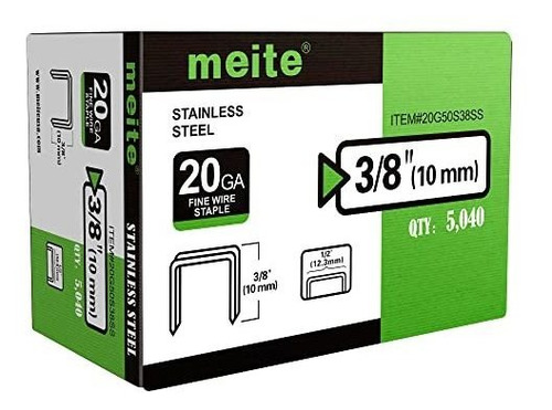 Corona Meite De Acero Inoxidable 304, Calibre 20, Serie 50,