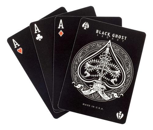 Bicycle Black Ghost - Segunda Edición - Baraja De Cartas - S