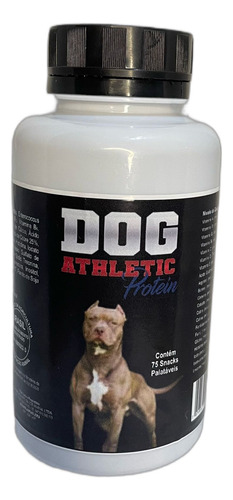 Suplemento Dog Athletic Protein Para Cães Proteina Vitaminas Minerais 75 unidades