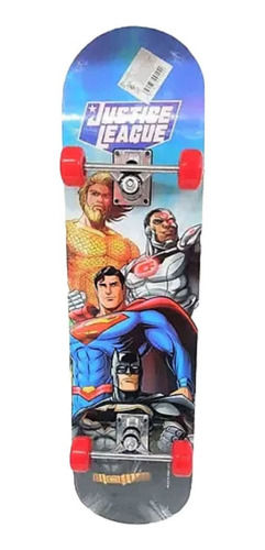Patineta Set Skate Liga De La Justicia C/ Proteccion Y Bolso