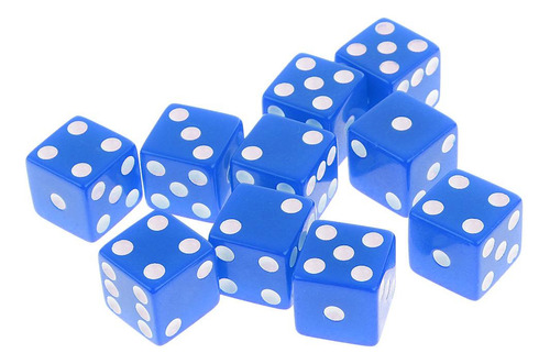 Set / 10pcs Six Sided D6 Digital D\\\\u0026d Rpg De Azul