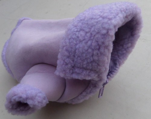 Chamarra Invierno Con Borrega Talla 1 Lila Ropa Para Perros