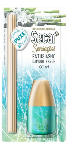 Difusor De Aromas Secar Sensações 3x100ml Bamboo Fresh