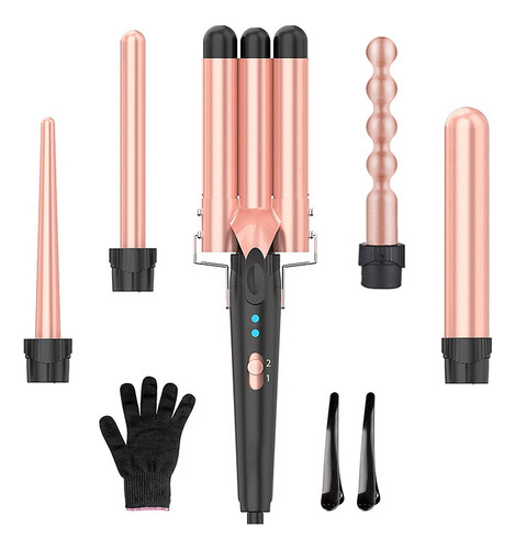 Set De Rizadores 5 En 1, Calor Instantáneo Para Todo Tipo De