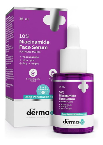 O Soro Da Face De Niacinamida De Derma Co A 10% Para Marcas