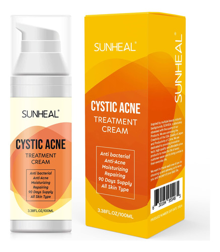 Sunheal Tratamiento De Acne Quistico - Crema Para El Acne Pa