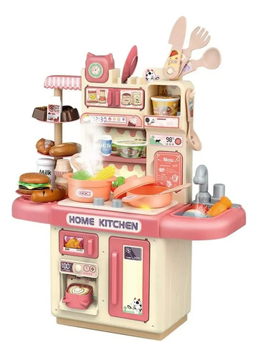 Cocina Infantil Con Luz, Sonido De Coccion Y 30 Accesorios