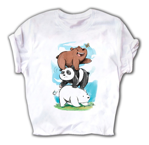 Playera De We Bare Bears Estilo Dibujo