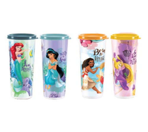 Vaso Princesas Con Sello Tupperware® 470ml Libre De Bpa